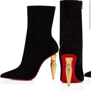 Christian Louboutin Lipbooty Suede Bootie